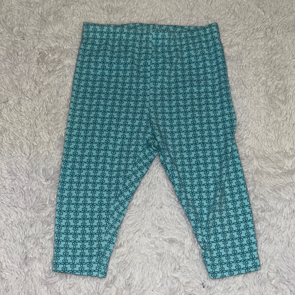 (3 for $10) carters floral leggings 3-6 month baby girl month